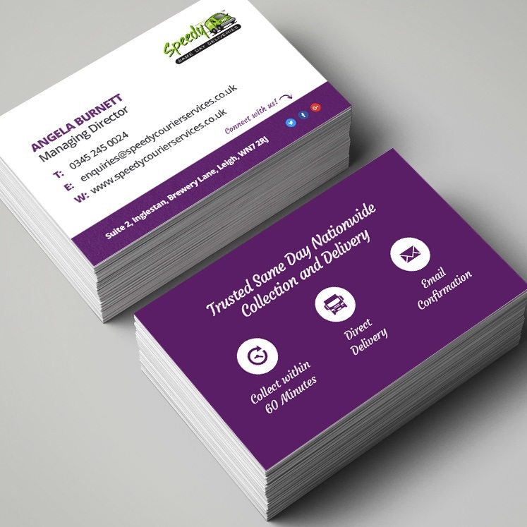 Speedy Courier Services Business Cards