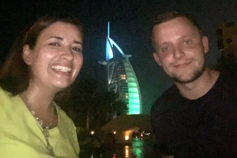 Vicki and Jonathan in Dubai